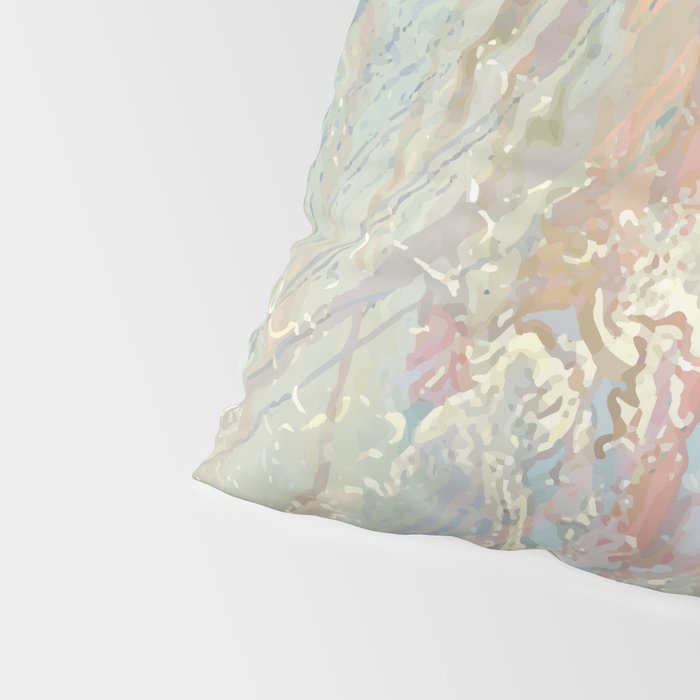 Marble Luxe, Abstract Nature Bohemian Texture, Blush Gold Scandanavian Pastel Neutral Pillow Sham Gallery Image 4