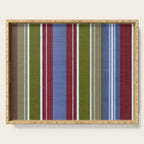 Warm Heritage Stripe Design Serving Tray Gallery Image 1