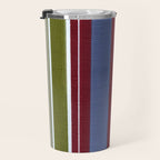 Warm Heritage Stripe Design Travel Mug Gallery Image 3