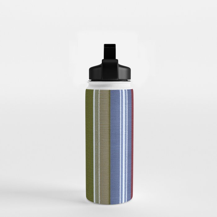 Warm Heritage Stripe Design Water Bottle Gallery Image 2