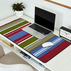 Warm Heritage Stripe Design Desk Mat Gallery Image 2