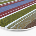 Warm Heritage Stripe Design Bath Mat Gallery Image 3
