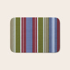 Warm Heritage Stripe Design Bath Mat Gallery Image 1