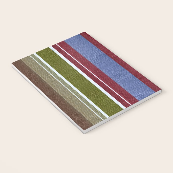 Warm Heritage Stripe Design Notebook Gallery Image 3