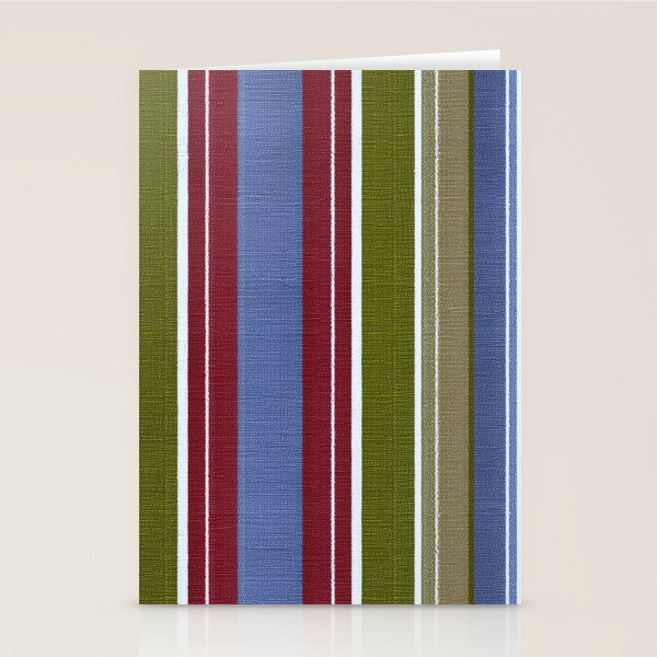 Warm Heritage Stripe Design Stationery Card Gallery Image 2