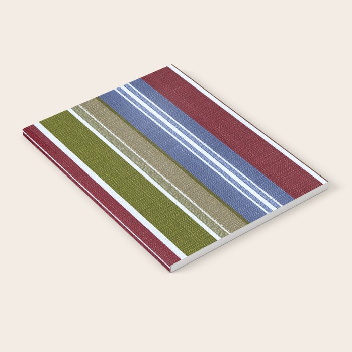 Warm Heritage Stripe Design Notebook Gallery Image 1