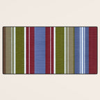 Warm Heritage Stripe Design Desk Mat Gallery Image 3