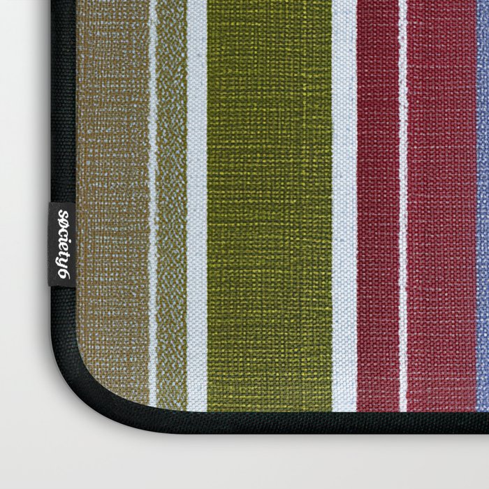 Warm Heritage Stripe Design Laptop Sleeve Gallery Image 3