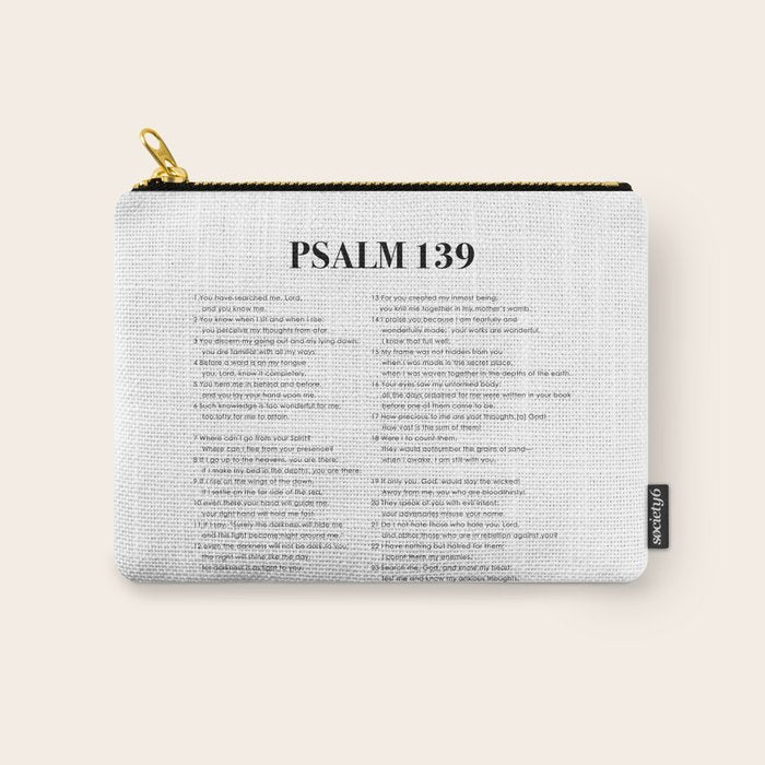 Psalm 139 Carry All Pouch Gallery Image 1