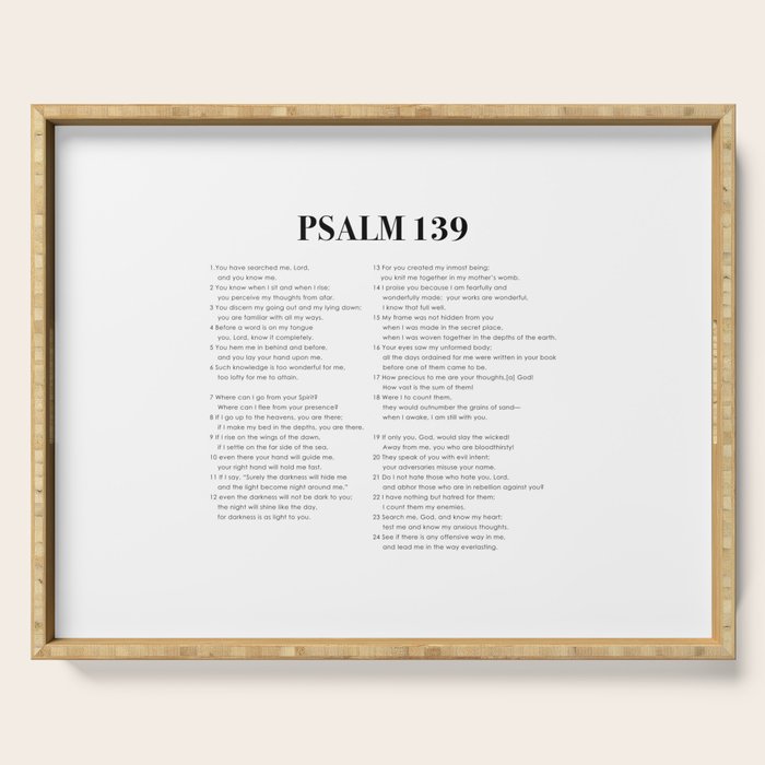 Psalm 139 Serving Tray Gallery Image 1