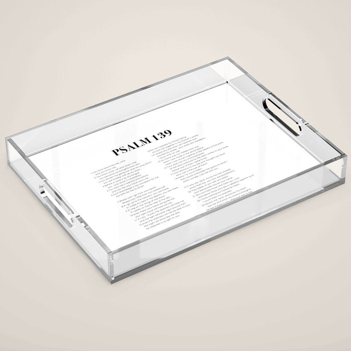 Psalm 139 Acrylic Tray Gallery Image 1