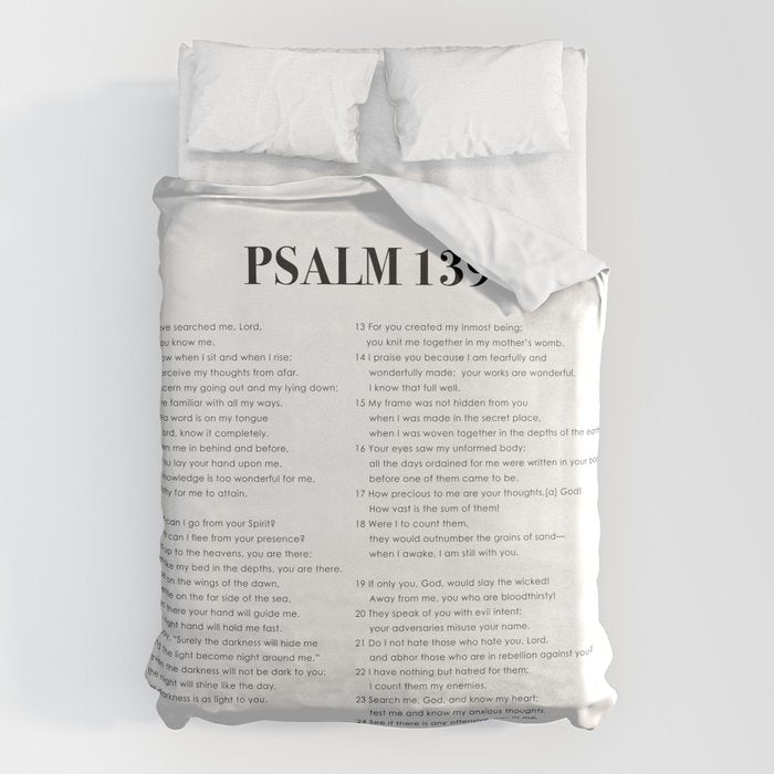 Psalm 139 Duvet Cover Gallery Image 1