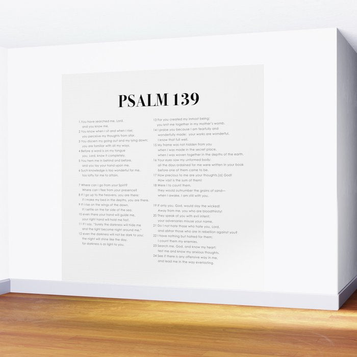 Psalm 139 Wall Mural Gallery Image 2