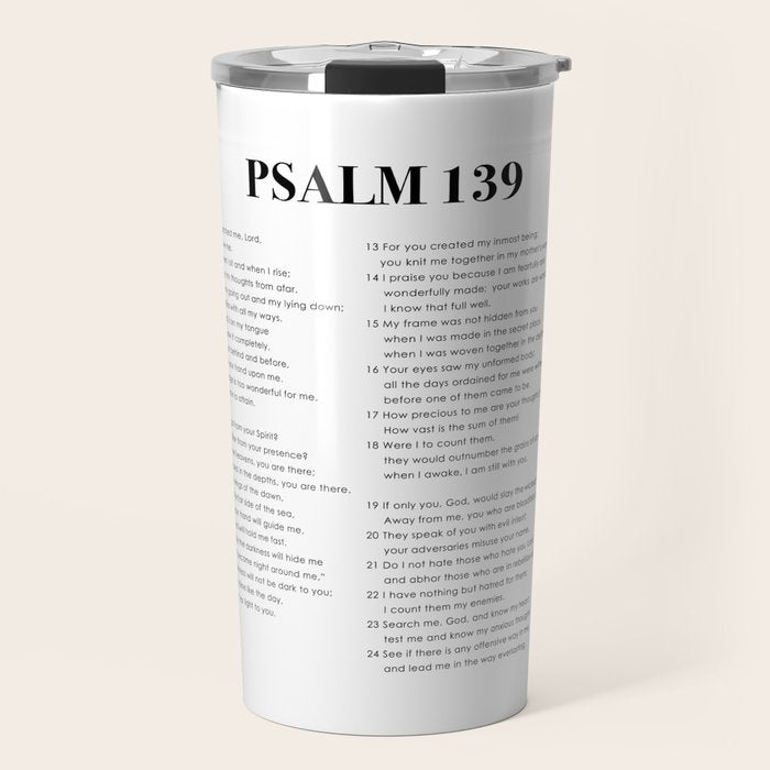 Psalm 139 Travel Mug Gallery Image 1