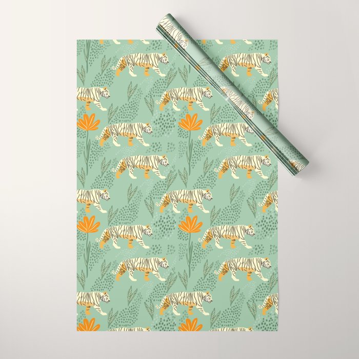 The tiger pattern Wrapping Paper Gallery Image 1