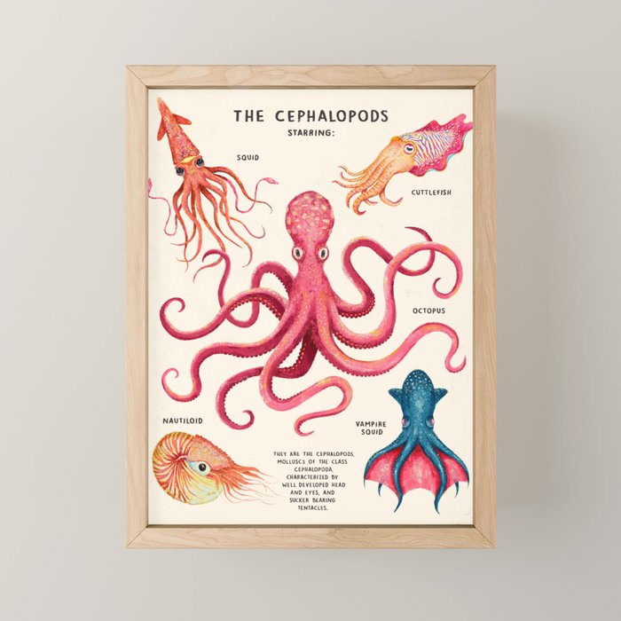THE CEPHALOPODS Mini Art Print Gallery Image 1