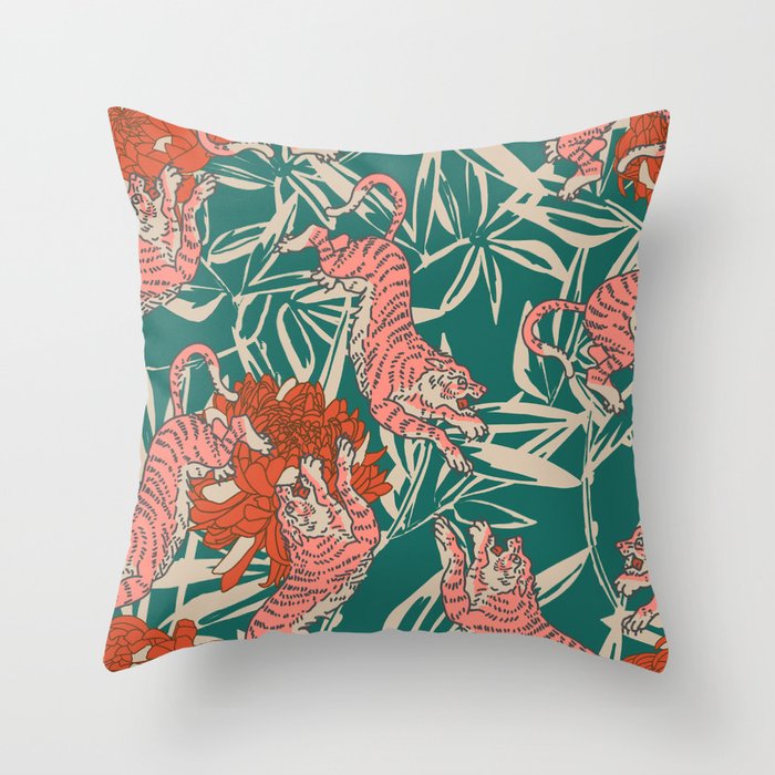 BENGAL KUMA TIGER Throw Pillow Gallery Image 1