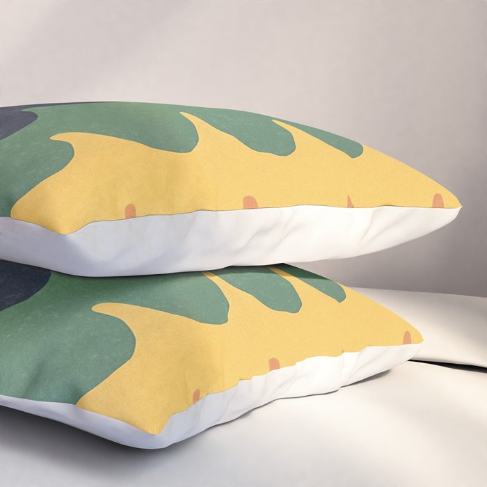 Wavy Doodles Pattern Pillow Sham Gallery Image 3