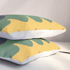 Wavy Doodles Pattern Pillow Sham Gallery Image 3