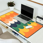 Wavy Doodles Pattern Desk Mat Gallery Image 2