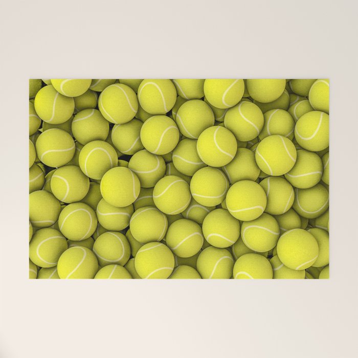 Tennis balls Welcome Mat Gallery Image 1