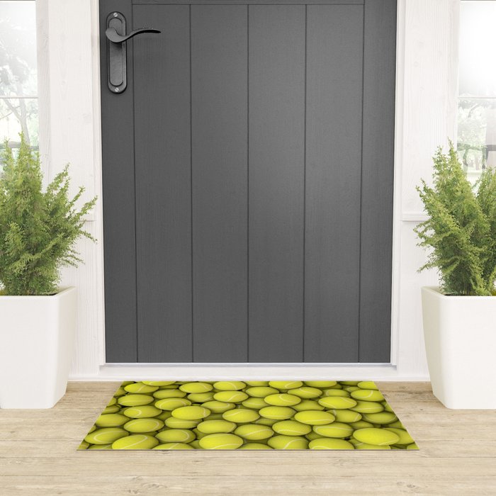 Tennis balls Welcome Mat Gallery Image 3