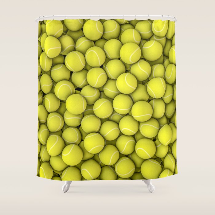 Tennis balls Shower Curtain Gallery Image 1