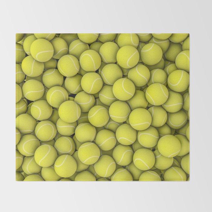 Tennis balls Throw Blanket Gallery Image 2