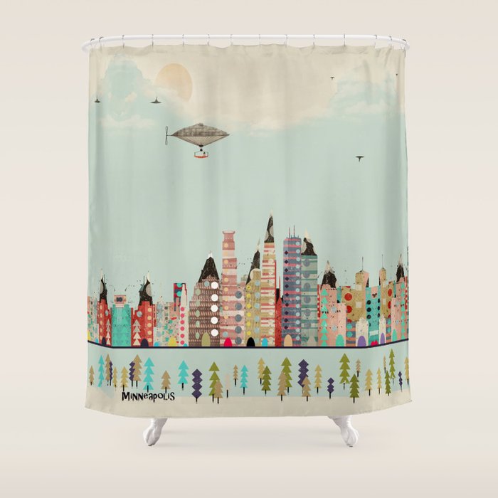 visit minneapolis minnesota Shower Curtain Gallery Image 1