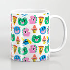 Funny retro cartoon character mascot pattern Coffee Mug Gallery Image 1