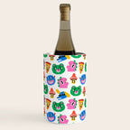 Funny retro cartoon character mascot pattern Wine Chiller Gallery Image 3