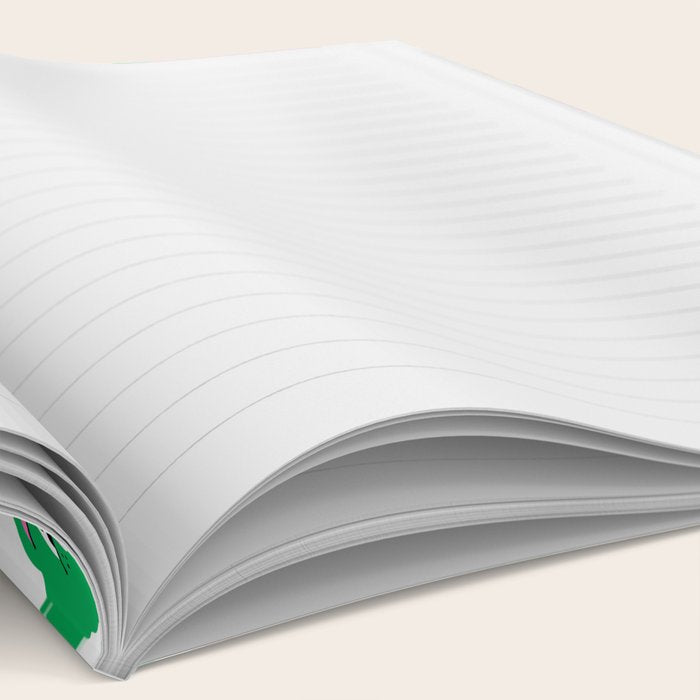 Funny retro cartoon character mascot pattern Notebook Gallery Image 2