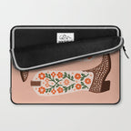 Cowgirl Boots - Orange and Green Laptop Sleeve Gallery Image 2