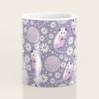 Disco Opossums and Daisies  Retro Pattern Coffee Mug Gallery Image 4