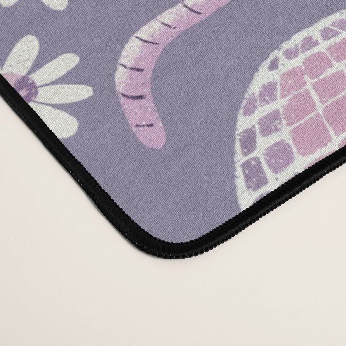 Disco Opossums and Daisies  Retro Pattern Desk Mat Gallery Image 4
