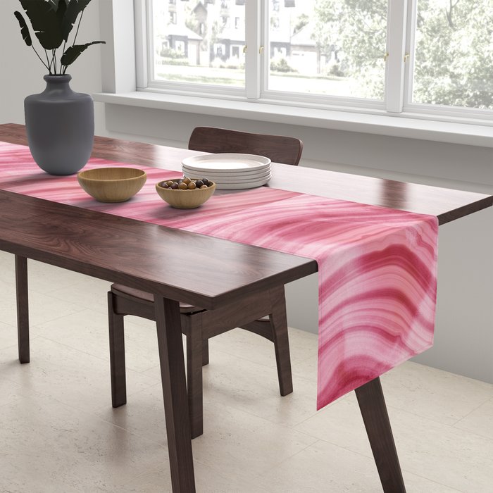 Summer Pink  Mermaid  Marble Table Runner Gallery Image 2