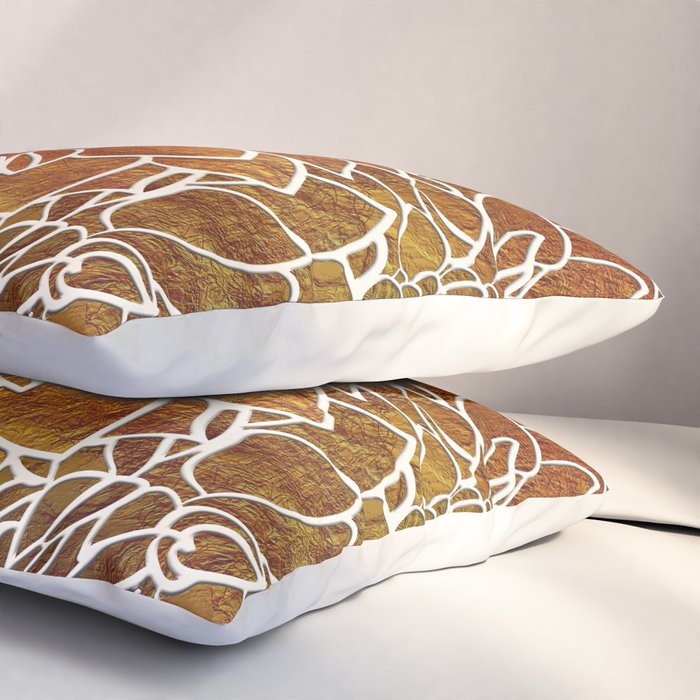 Dahlia Flower Pattern 18 Pillow Sham Gallery Image 3
