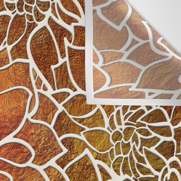 Dahlia Flower Pattern 18 Wall Tapestry Gallery Image 3