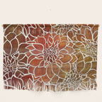 Dahlia Flower Pattern 18 Wall Hanging Gallery Image 1
