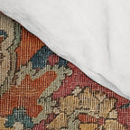 Persian Medallion Rug IV // 16th Century Distressed Red Green Blue Flowery Colorful Ornate Pattern Comforter Gallery Image 4