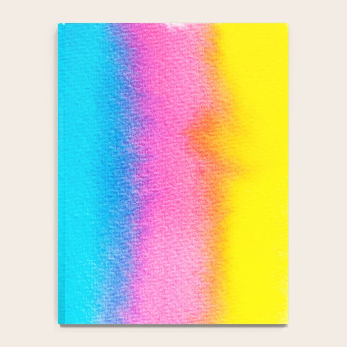 Rainbow, Watercolor Painting Abstract Colorful Fun, Urban Eclectic Contemporary Party Bohemian Notebook Gallery Image 4