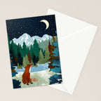 Winter Fox Vista Stationery Card Gallery Image 2