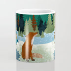 Winter Fox Vista Coffee Mug Gallery Image 4