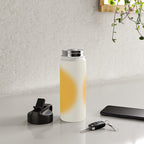 Abstraction_SUN_YELLOW_CIRCLE_BLUR_LOVE_POP_ART_0602A Water Bottle Gallery Image 4