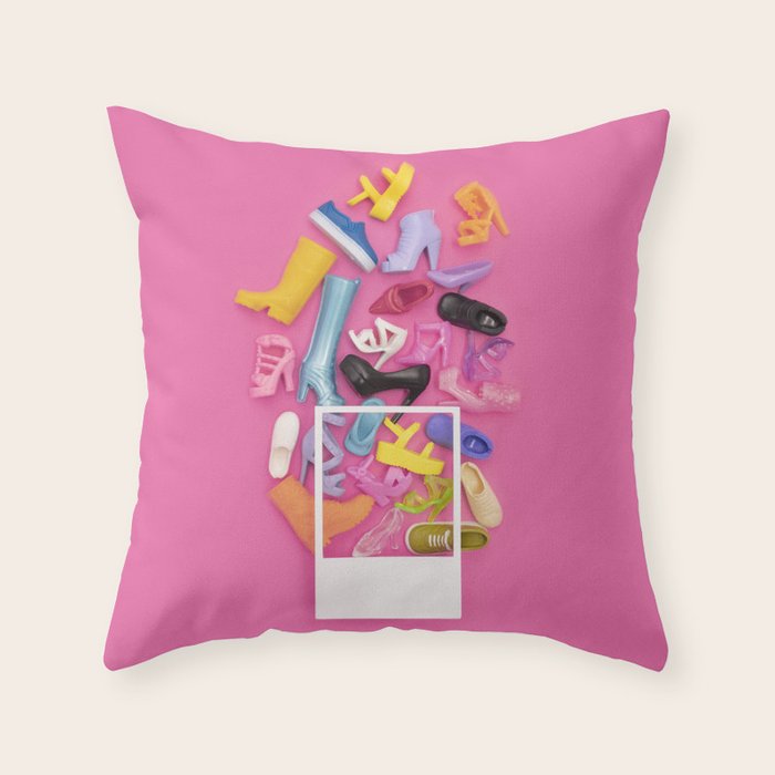 Tiny shoes Throw Pillow Gallery Image 6