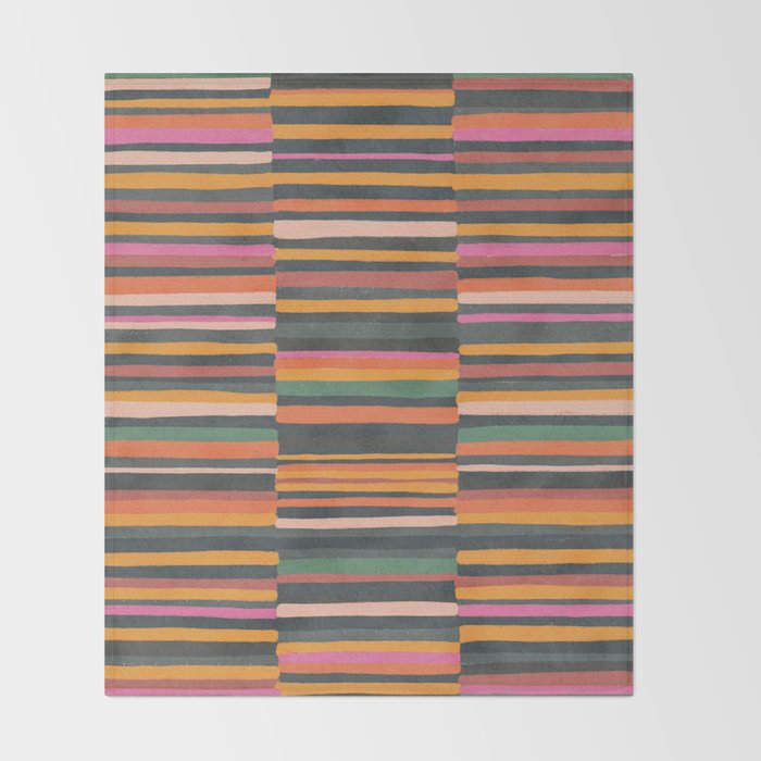 Striped pattern 02 Throw Blanket Gallery Image 2