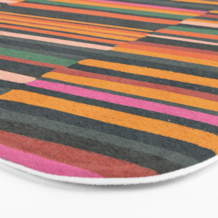 Striped pattern 02 Bath Mat Gallery Image 3