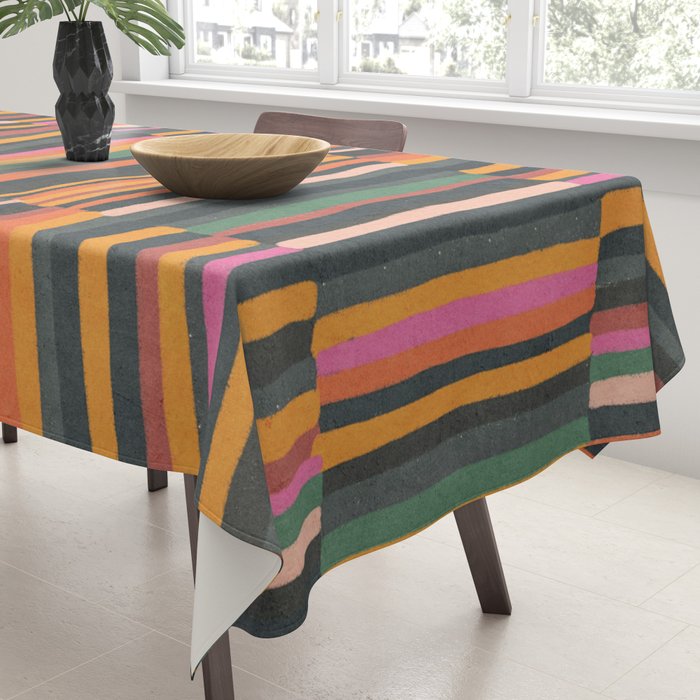 Striped pattern 02 Tablecloth Gallery Image 3