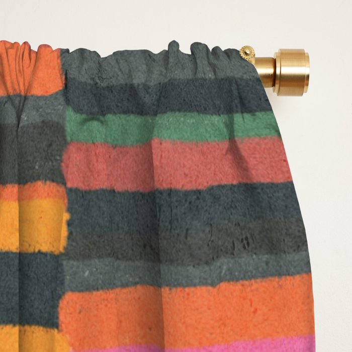 Striped pattern 02 Window Curtain Gallery Image 2