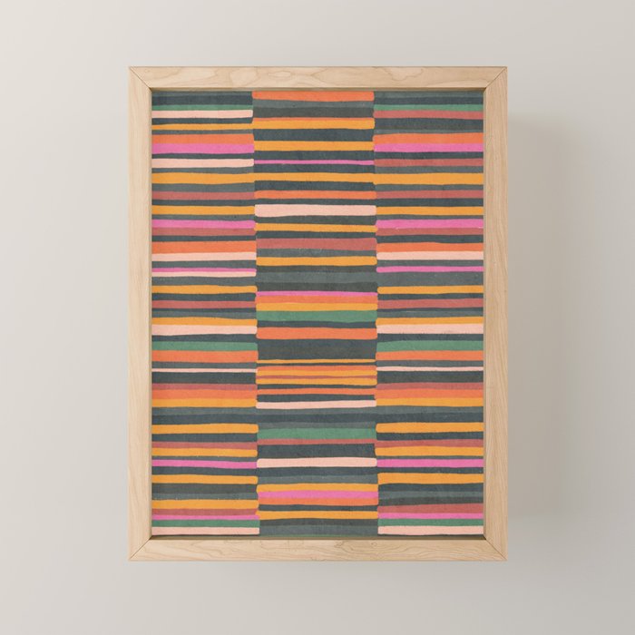 Striped pattern 02 Mini Art Print Gallery Image 1